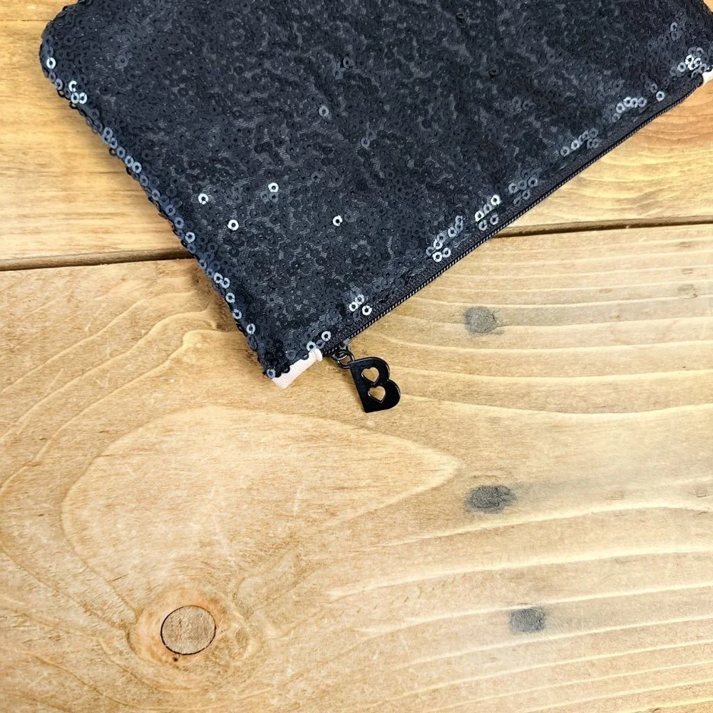 Betty Boop Cosmetic Case Pouch‎ Zippered Sequins Ipsy